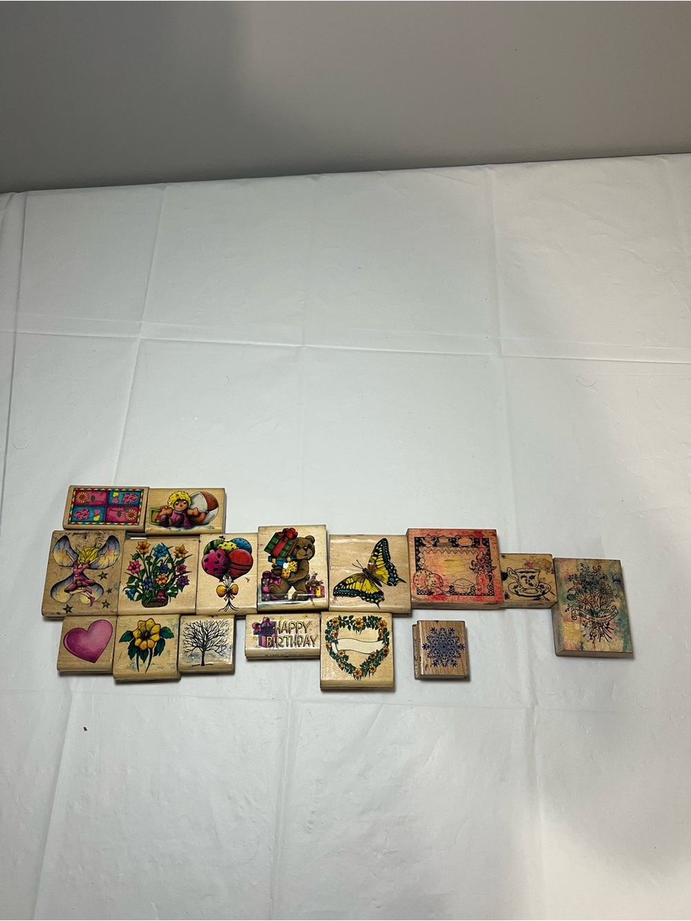Wood Rubber Stamp Lot